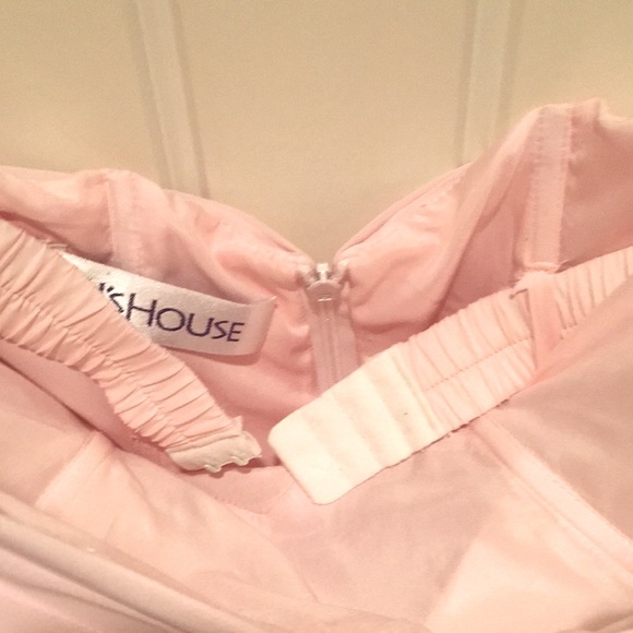 JJ’S House 0 Jr Long Pink CHIFFON Boned Bustier A-line Formal EUC 💎 - Picture 16 of 16